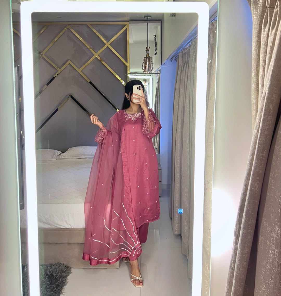 Pastel Floral Pakistani Salwar Suit