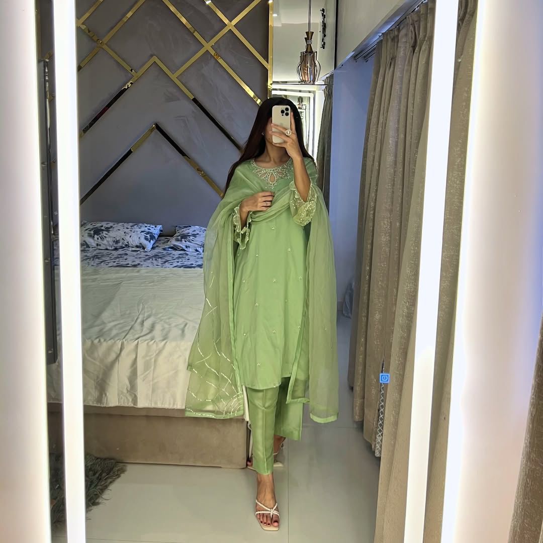 Pastel Floral Pakistani Salwar Suit