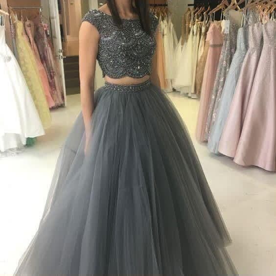 Subdued Gray Lehenga Choli